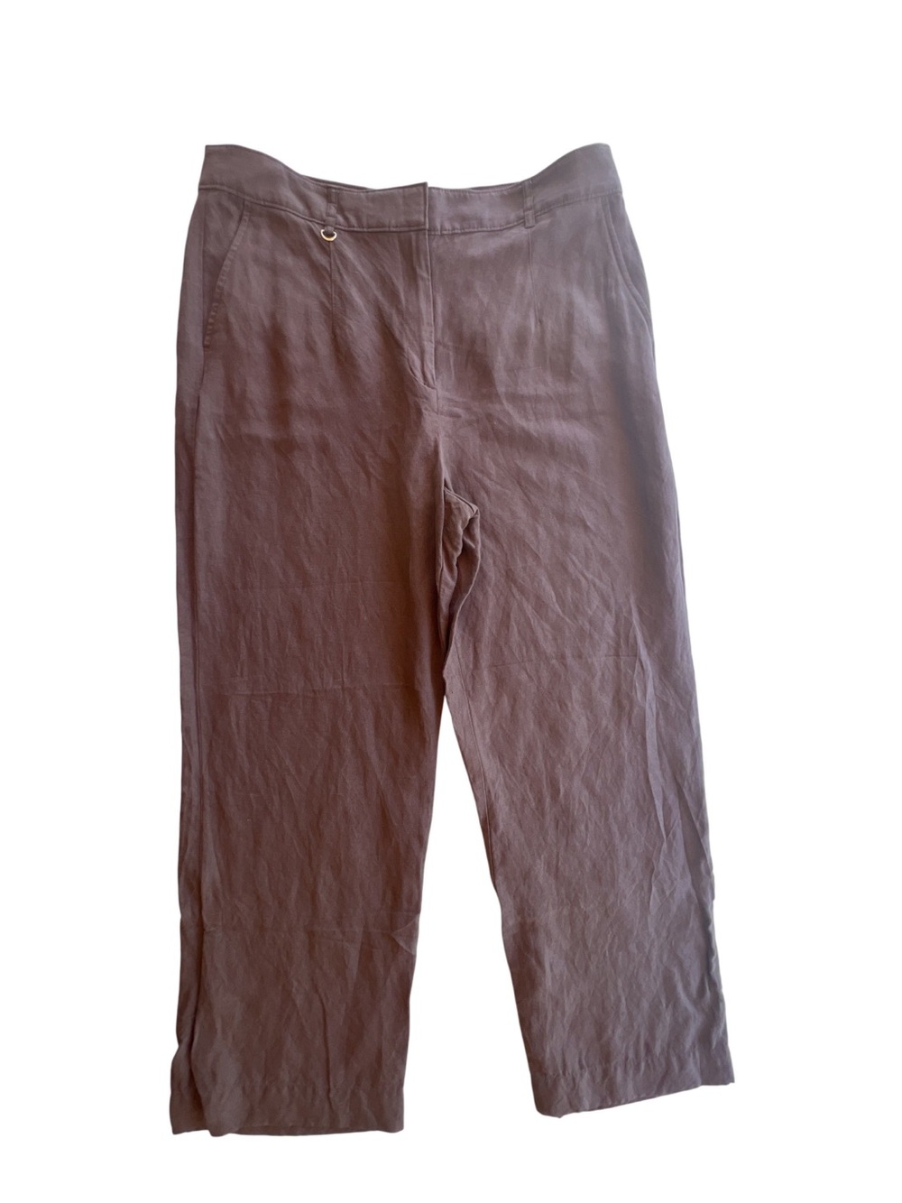 LOFT brown linen pants women’s size 12